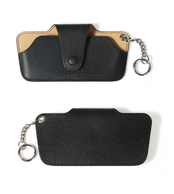 Premium Leather Glasses Case – Portable Sunglasses Holder with Keychain